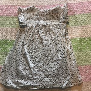 Leopard print black and whit blouse